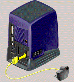 Connecting the Network Cable and the Camera to the Workstation
