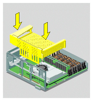 Replacing the PCI Tray in the R12000class System Module