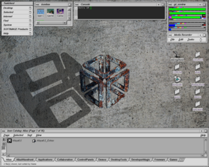 A customized IRIX 6.5 desktop courtesy of Irinikus