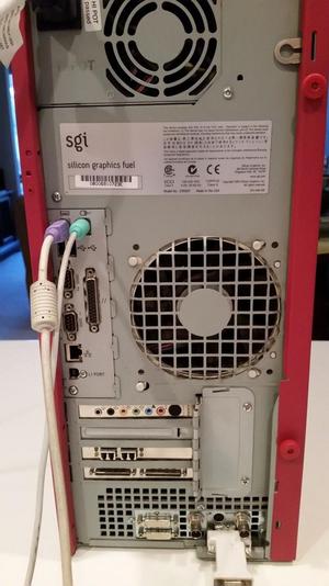 A rear panel of an SGI Fuel