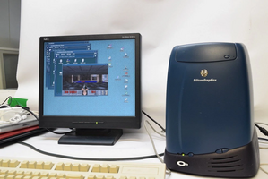 An SGI O2 Playing sgidoom